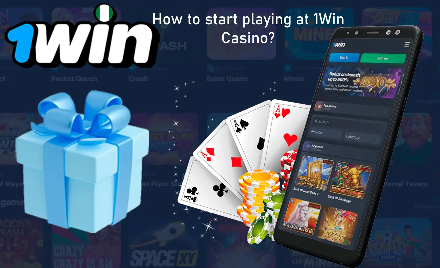 How to play onnline games on 1win?